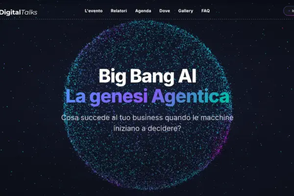 Digital Talks Experience 2026 — Big Bang AI, La genesi Agentica