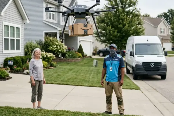 Amazon chiude il cerchio tra spot e consegna col drone
